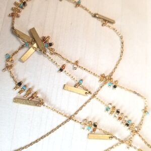 Madewell Gold Tiny Bead Layering Necklace